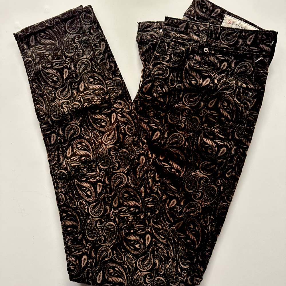 AG Paisley Velvet Jeans